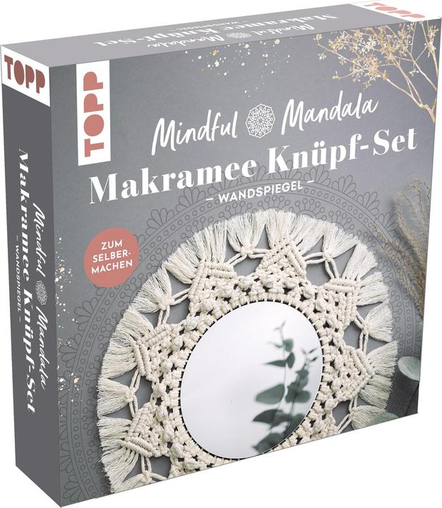 Topp Mindful Mandala - Makramee-Knüpf-Set "Wandspiegel"