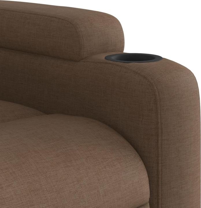 Image du produit VidaXL Fauteuil de massage Marron Tissu,Couleur : Marron,Matériau : Tissu (100