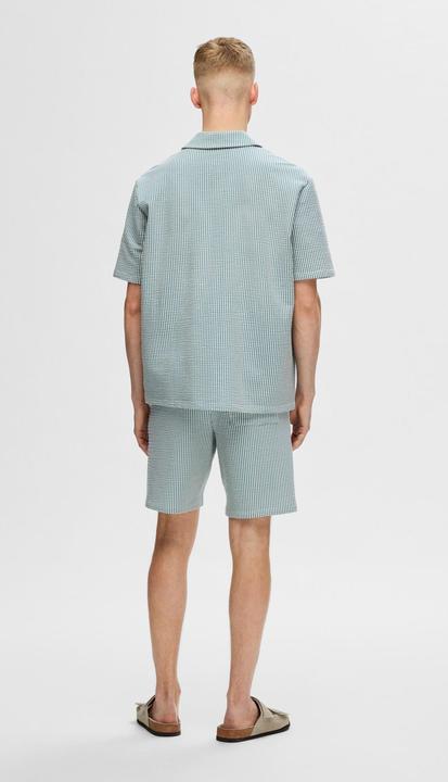 Image du produit Selected Homme Chemise à manches courtes en seersucker (L)