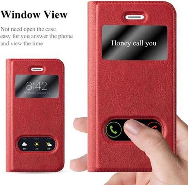 Actual product image Cadorabo Book with View double window cover (Apple iPhone 5)