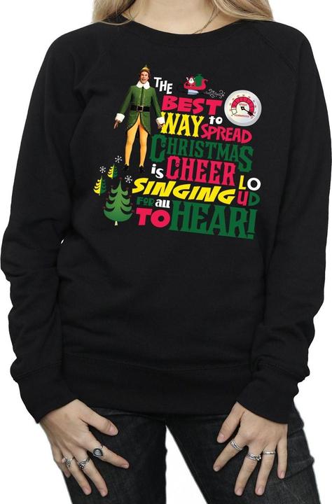 Actual product image Elf Womens/Ladies Christmas Cheer Sweatshirt (XL)