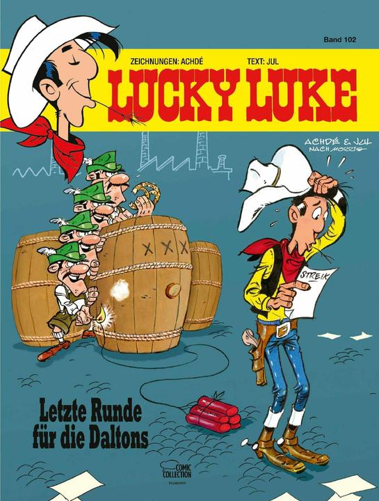 Lucky Luke 102: Letzte Runde für die Daltons (Duits, Achdé, Jul, Klaus Jöken, 2024)