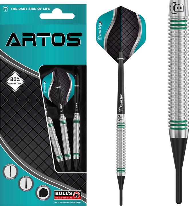 Bull's Artos AR1 Softdart, Mint 80% Tungsten (20 g)
