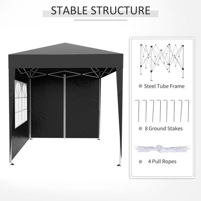 Immagine prodotto Outsunny Padiglione pieghevole (200 cm, 200 cm)