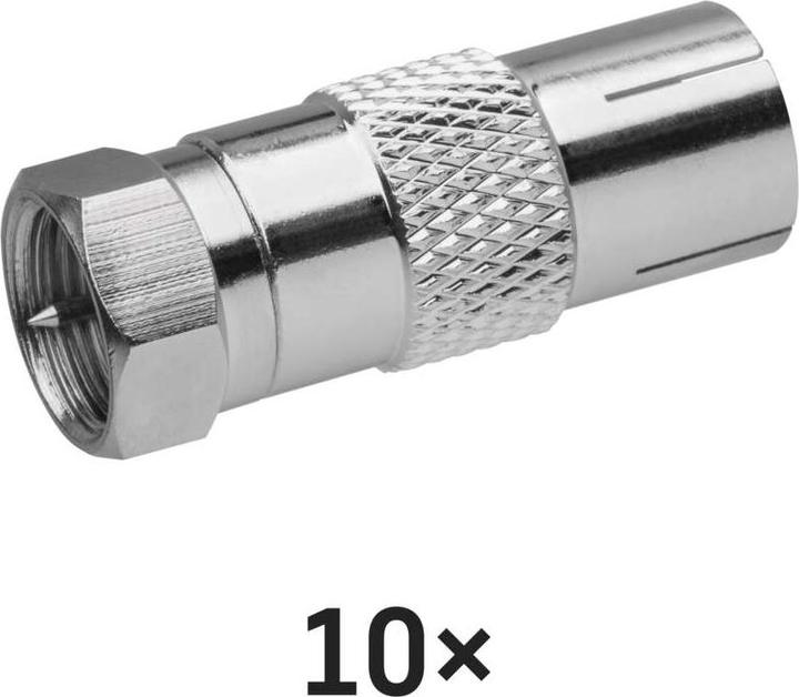 Emos Reduktion F-Stecker – IEC-Buchse, 10 Stk.