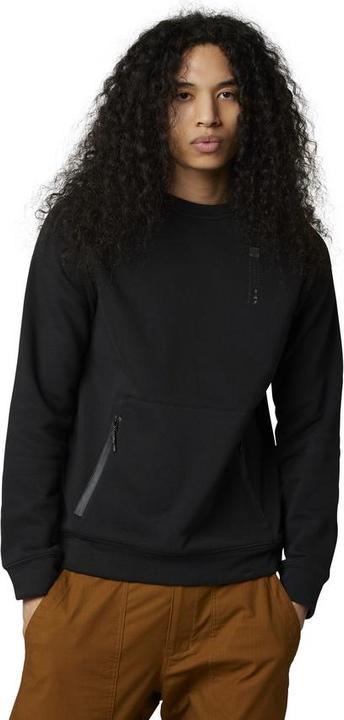 Fox Hoody 22 Base Over Dwr Crew Flc Blk (M)