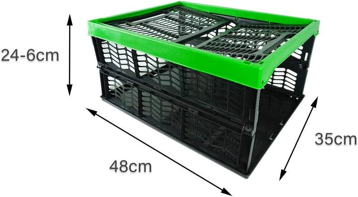 Actual product image Novaliv Folding boxes foldable stable green 6pcs.