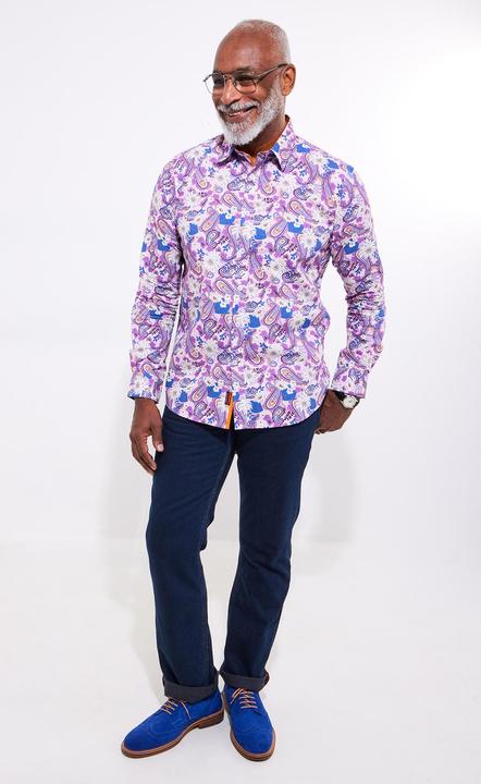 Actual product image Joe Browns Floral Paisley Long Sleeve Shirt (XXL)