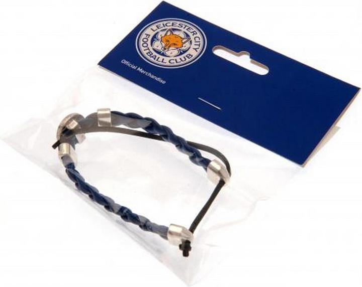 Produktbild Leicester City FC Armband Leder (1 cm, 90% PU, 10% Zamac)