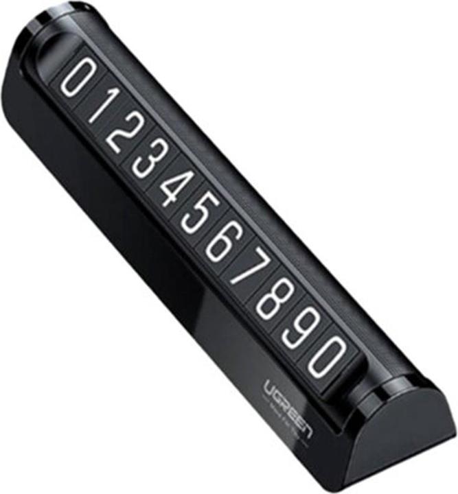 Produktbild Ugreen car telephone number plate black (LP178) (Front)