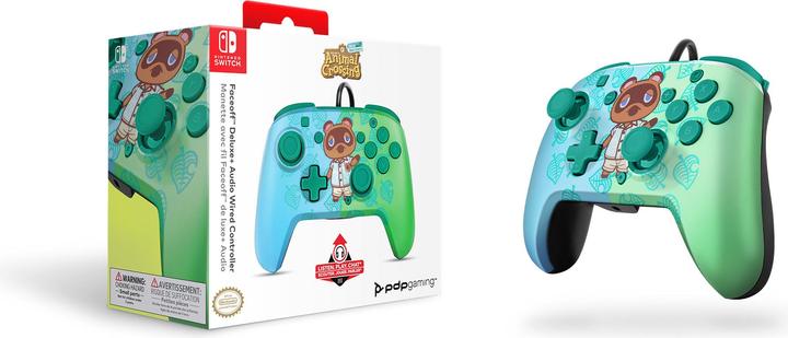 Produktbild PDP Faceoff Deluxe + Audio Animal Crossing (Switch, Switch Lite, Switch OLED)