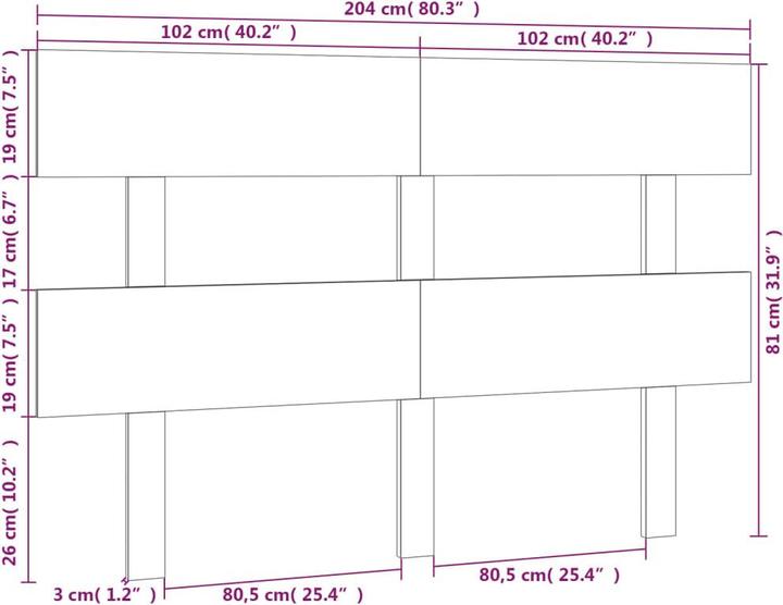 Image du produit VidaXL Lashonda (204 x 3 x 81 cm)