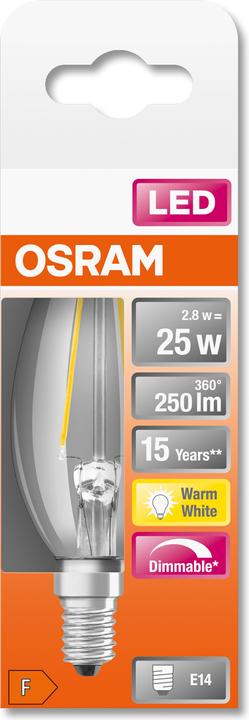 Image du produit Osram Superstar Classic B (E14, 25 W, 250 lm, 1 x, F)