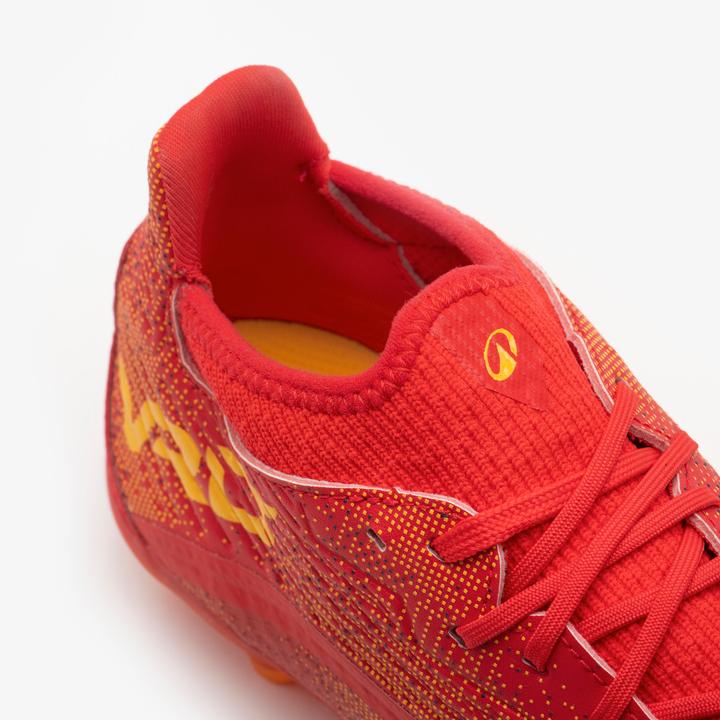 Image du produit Kipsta Chaussures de football enfant a lacets viralto iii fg rouges (36)