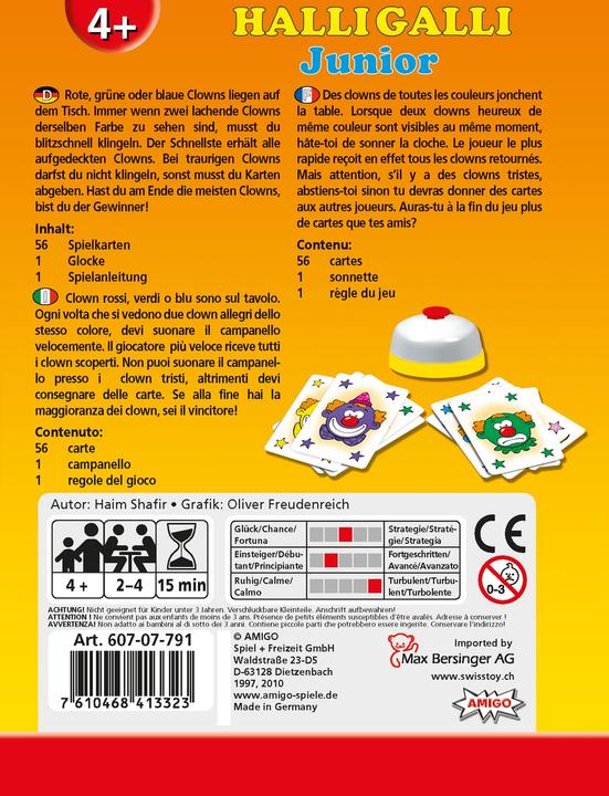 Actual product image Amigo Halli Galli Junior (German, French, Italian)