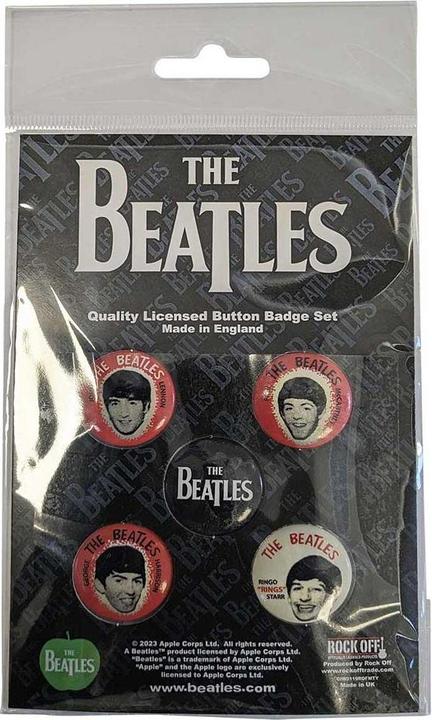 Immagine prodotto The Beatles Vintage Ritratti Set di Badge Misura Confezione 5