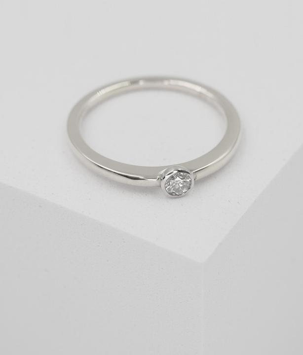 Actual product image Muau Ring frame setting (56, 950 Platinum)