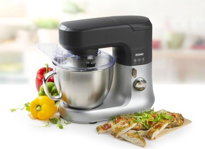 Actual product image Domo Food processor complete set 4.5 litre bowl DO9182KR Professional kneading machine (1000 W)