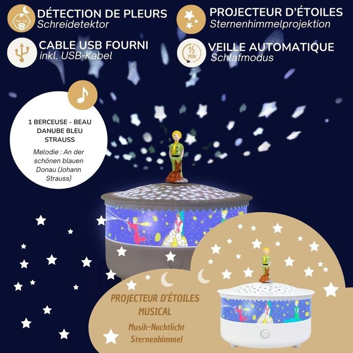 Actual product image Trousselier Music night light & starry sky, Little Prince