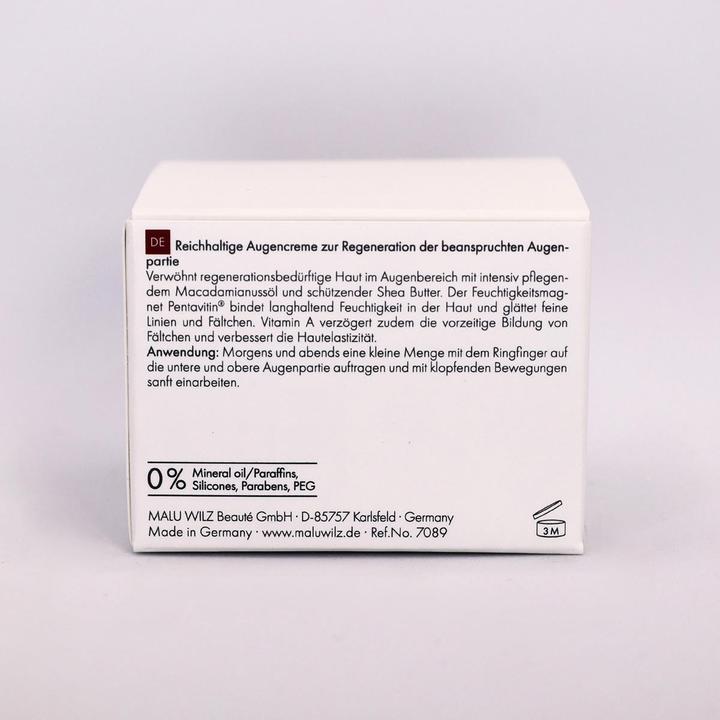Nährwerte und Zutaten Malu Wilz Regeneration Eye Control Cream (Crème, 15 ml, Tag + Nacht)