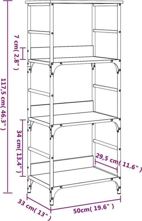 Immagine prodotto VidaXL Ford (50 x 33 x 117,5 cm)