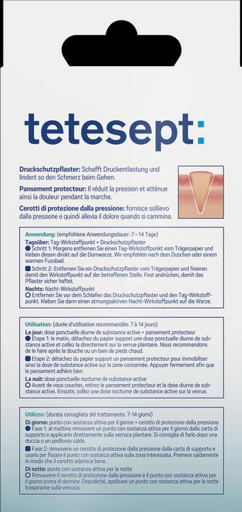 Produktbild Tetesept Dornwarzen-Pflaster (12 x)