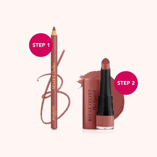 Actual product image Bourjois Rouge Velvet The Lipstick (48 Mocha'Mour)