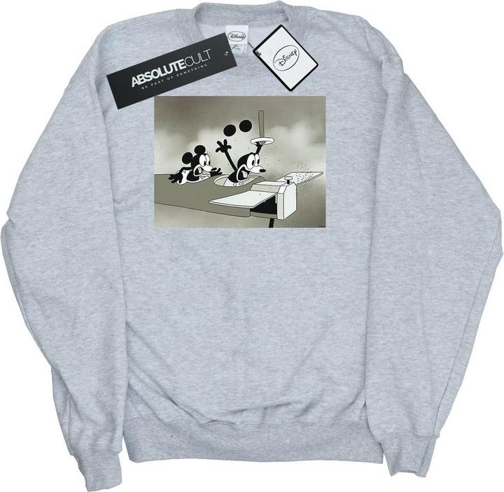 Actual product image Disney Womens/Ladies Mickey Mouse Crazy Pilot Sweatshirt (XL)