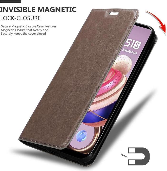 Produktbild Cadorabo Book Invisible Magnet Cover (LG K51s)