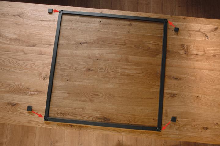 Produktbild tesa FALT Insektenschutz für Fenster, grössenverstellbarer Alu-Rahmen, faltbar (140 x 140 cm)