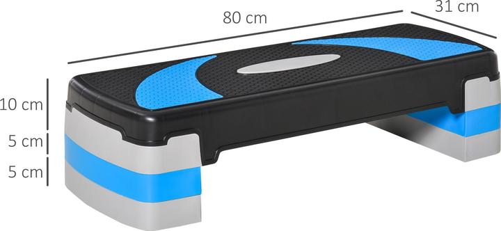 Actual product image Homcom Black+Light blue+Grey