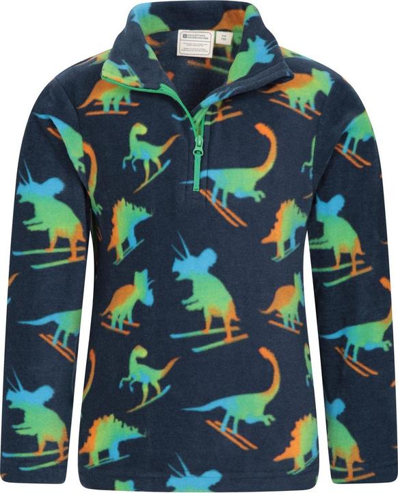 Immagine prodotto Mountain Warehouse Pursuit Felpa in Pile Scheletro di Dinosauro Mezza Cerniera Bambini (98)