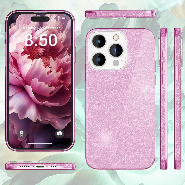 Actual product image Nalia Glitter cover (Apple iPhone 15 Pro)