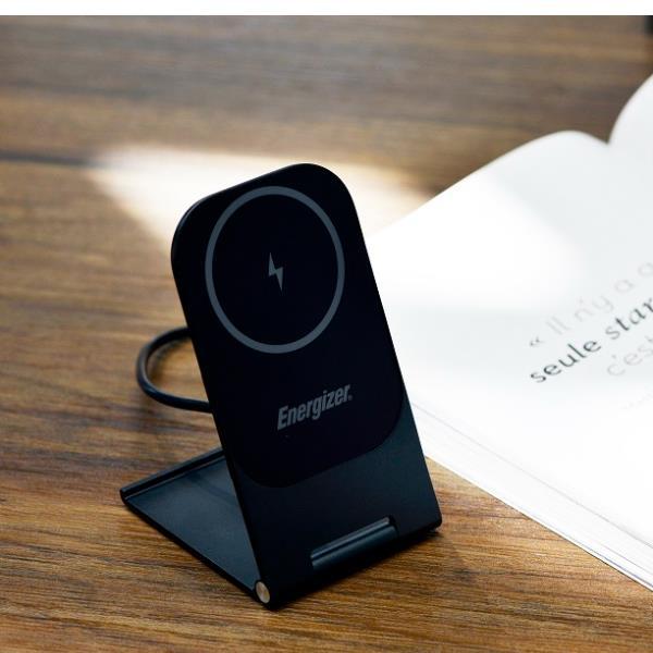Actual product image Energizer Mag Safe wireless charger, 15 W, high quality, made of aluminium, ultra-fast charging, wireless (15 W)