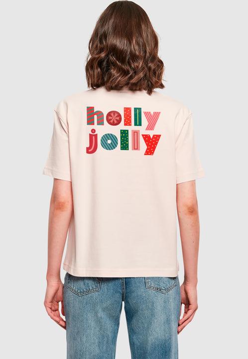 Actual product image Merchcode Ladies Christmas Holly Jolly Mood Tee - 182345 (XL)
