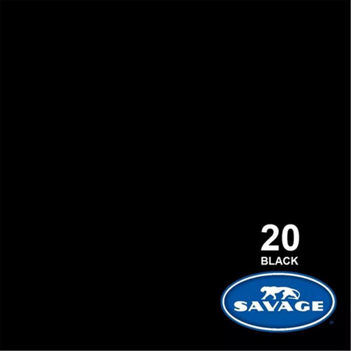 Produktbild Savage Hintergrund Papier 2.18 x 11 m Black (218 cm, 1100 cm)