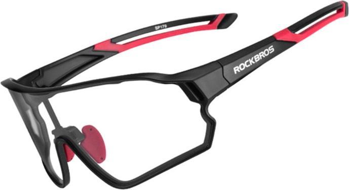 Produktbild Rockbros 10035 photochrome UV400-Fahrradbrille – Schwarz und Rot (Schwarz und Rot, Schwarz und Rot)