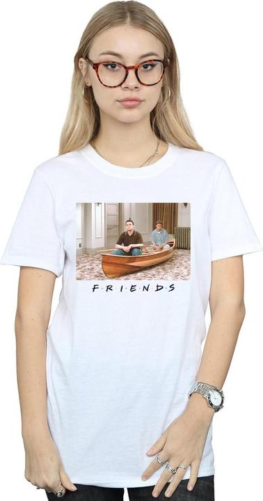 Actual product image Friends Womens/Ladies Joey And Chandler Boat Cotton Boyfriend T-Shirt (L)