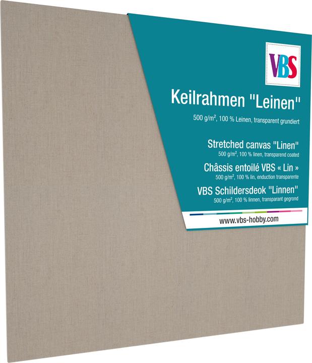 Produktbild VBS Keilrahmen "Leinengewebe" (20 x 20 cm)