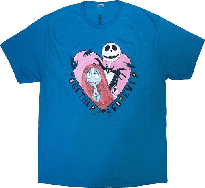 Immagine prodotto The Nightmare Before Christmas Together Forever Maglietta Jack e Sally Adulto Unisex (L)
