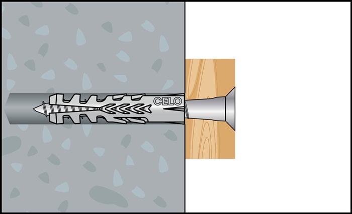 Actual product image Celo Standard dowel F 12 12 x 60 mm (1 pcs.)