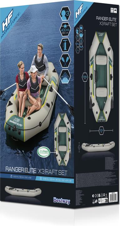 Actual product image Bestway Ranger Elite X3 Raft Set 295x130cm (295 cm, 3 pers.)