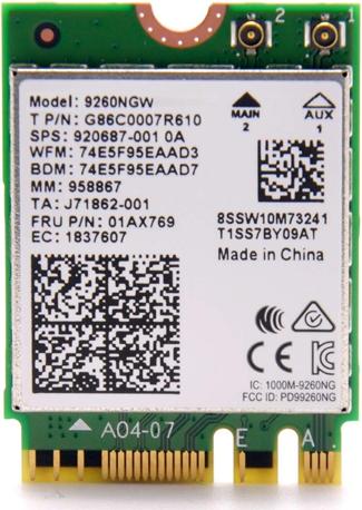 Produktbild Intel Wi-Fi 6 AX200 (PCIe)