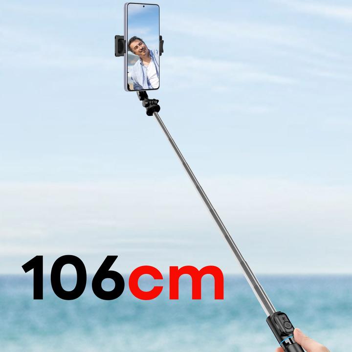 Immagine prodotto xO bastone per selfie Treppiede Bluetooth SS13 nero 106 cm