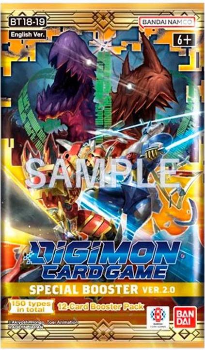 Actual product image Digimon Card Game - Special Booster Ver. 2.0 BT18-19 Booster Pack - EN (English, Booster Pack)