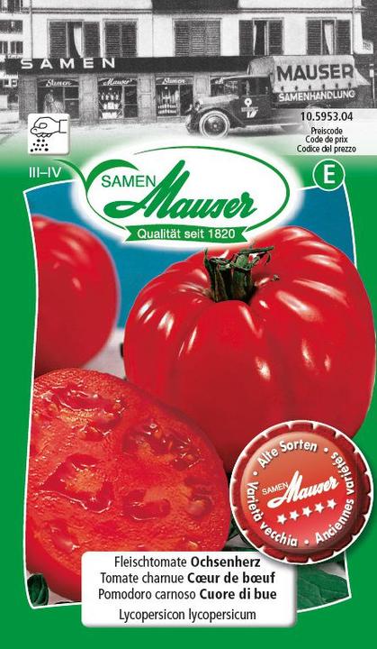 Immagine prodotto Samen Mauser manzo pomodoro bue cuore di bue (Cuore di Bue) (Semi di verdura)