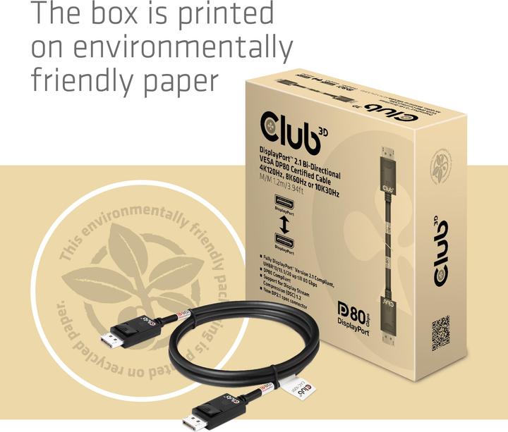 Immagine prodotto Club 3D DisplayPort – DisplayPort (1.20 m, DisplayPort)