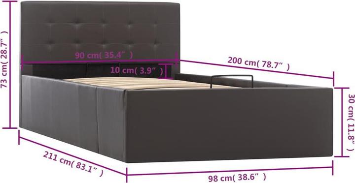 Actual product image VidaXL Bine (90 x 200 cm)