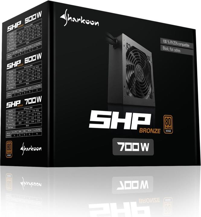 Produktbild Sharkoon Netzteil SBronze 80 PLUS Bronze (700 W)