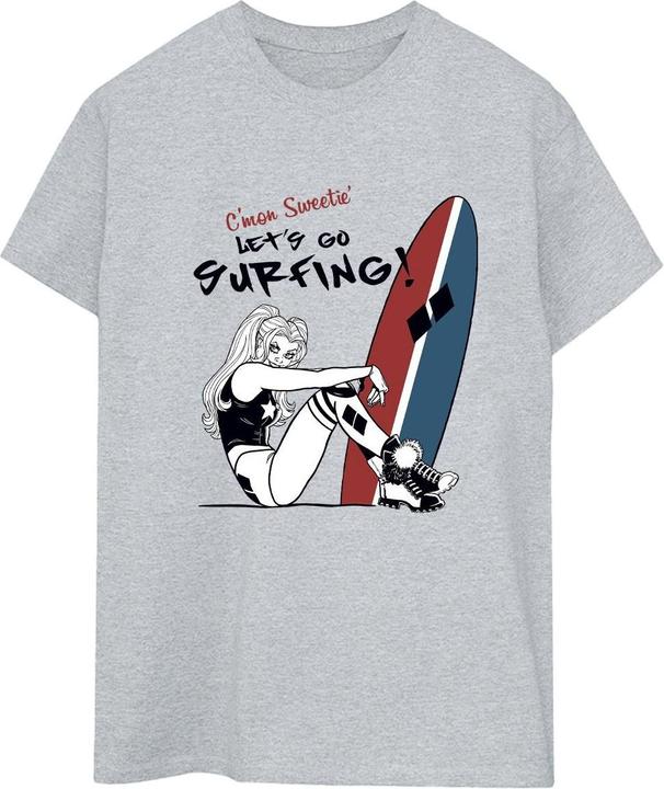 Produktbild Harley Quinn Let's Go Surfing Baumwolle Boyfriend TShirt (XL)